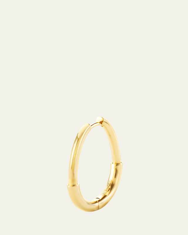 Riviera 18K Yellow Gold Creole Hoop Earring, Single